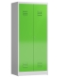 Preview: Spindschrank Typ LL3 800 mm breit mit 4 Fachböden, lichtgrau/gelbgrün