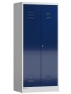 Preview: Spindschrank Typ LL3 800 mm breit mit 4 Fachböden, lichtgrau/enzianblau