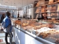 Preview: Spuckschutz hängend in einer Bäckerei 60 x 90 cm (B x H)
