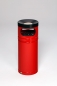 Preview: Standascher für Sandbefüllung mit Abfallbehälter rot für Kunststoffbeutel