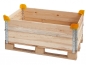 Preview: 4 x Kunststoff-Stapelecken für Paletten-Holzaufsatzrahmen