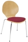 Preview: Holzschalenstühle mit Sitzpolster - Besucherstühle ,,Komfort S,,