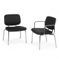 Mobile Preview: Stuhl für Schwergewichtige schwarz, auch mit Armlehnen möglich