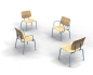 Preview: XXL Stühle mit Holzsitzen für Adipositaspatienten