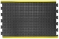 Preview: Verbindbare Noppen-Industriematten 0,6 m x 0,9 m schwarz/gelb (Mittelstück)