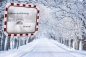 Preview: Anti-Frost Verkehrsspiegel für mehr Sicht im Winter (Inox-Stahl)