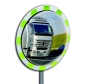 Preview: Runder Verkehrsweitwinkel-Spiegel aus Polykarbonat, Ø 60 cm