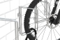 Preview: Robuster Wand-Fahrradständer (Reihenparker) für 45° schräge Einfahrt links/rechts montierbar Typ FS500