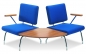 Preview: Wartezimmer Sessel mit 90° Tischplattenverbindung