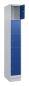 Preview: Wertfachschrank mit 5 Fächern, 300 mm breit, lichtgrau/enzianblau