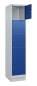 Preview: 400 mm breiter Wertfachschrank mit 5 Fächern, lichtgrau/enzianblau