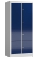 Preview: Wertfachschrank mit 8 Abteilen u. farbige Türen, lichtgrau/enzianblau - RAL 7035/5010