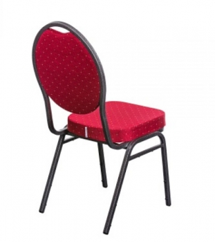 Bankettstühle stapelbar - Royal Deluxe Stapelstühle rot (Rückseite)