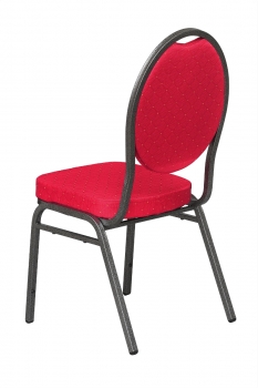 Bankettstühle Favorit rot von hinten
