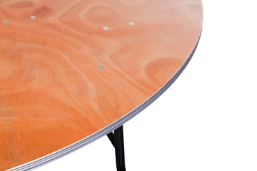 Banketttisch mit Aluminiumkante Ø 120 cm