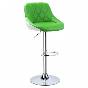 Barhocker - Medina Design Barstühle mit Kunstlederbezug grün (+weiß)