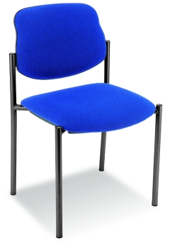 Besucherstühle mit Polster blau zum Allzwecktisch
