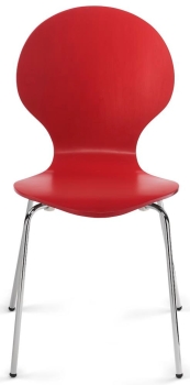Stapelbar Besucherstühle Typ HS100 rot