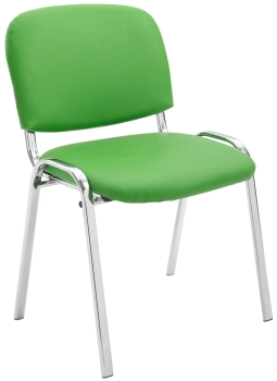 Besucherstühle (Kunstleder) in erfrischendem Grün - Stapelstühle K2C