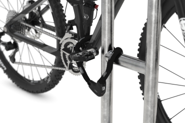 Robustes Fahrradanlehnsystem mit Bügel-Fahrradständer vom Typ BP310