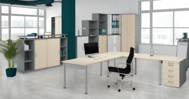 Bürobeispiel aus der Büromöbel-Serie FX jetzt online kaufen