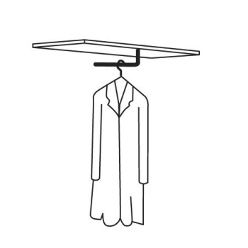Garderobenstange mit Hutablage für Büroregal PR5