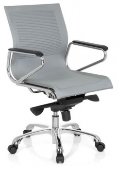Bürostühle mit Stoffbezug grau, Modell Fred