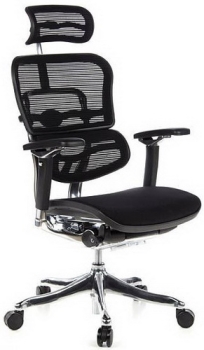 Bürostühle mit Netzrücken u. Kopfstütze- Hightech Bürostuhl