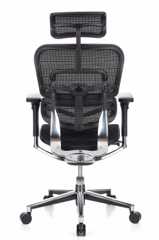 Bürostühle mit Netzrücken u. Kopfstütze mit Design