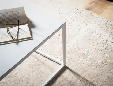 Couchtisch 60x60 cm Weiß – Industrial Design bei fintabo®
