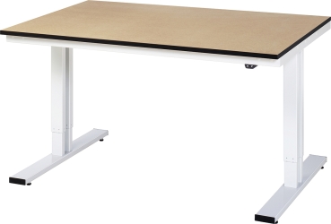 Elektrisch höhenverstellbarer Werktisch 1500 x 1000 mm (B x T) Typ EWT mit MDF-Arbeitsplatte