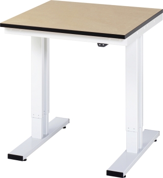 Elektrisch höhenverstellbarer Werktisch 750 x 800 mm (B x T) Typ EWT mit MDF-Arbeitsplatte