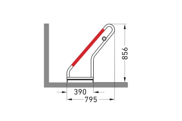 Maße: Fahrradständer Typ FS100-4