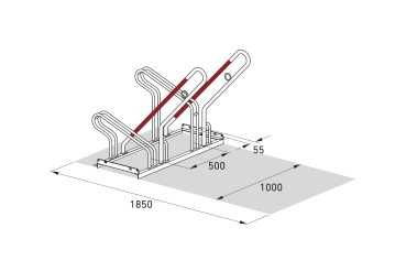 Fahrradständer Typ FS130-2 Skizze 2