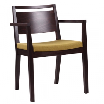 Gastronomie Stühle aus Holz mit Sitzpolster