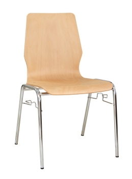 Holzschalenstühle stapelbar Modell Euporie