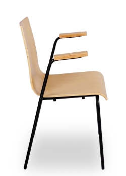 Holzschalenstühle mit Armlehnen Typ TX bis 160 kg belastbar!
