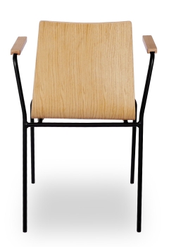 Holzschalenstühle mit Armlehnen Typ TX (Rückseite)
