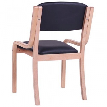 Holzstühle - Besucherstühle Modell Caden (Rückansicht)