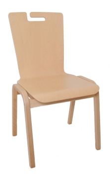 Holzstühle Typ K1 mit Griffloch