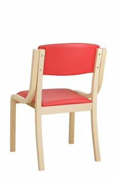 Holzstühle - Besucherstühle Modell Radek (Rückansicht)