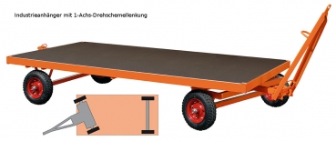 Industrieanhänger 5 t. 2500 x 1250 mm 1-Achs-Drehschemellenkung - Kopie