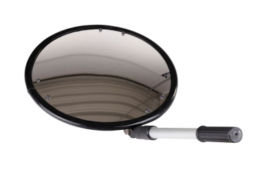 Inspektionsspiegel (rund) mit Rollen u. LED-Leuchen