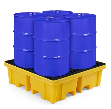 Kunststoff-Auffangwanne für 4 x 200 Liter Fässer