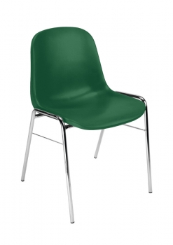 Kunststoffschalenstühle grün -  Besucherstühle Kraft