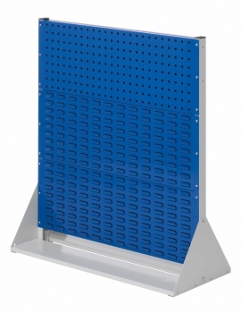 Lochplattenwand Gr. 3 doppelseitig System Typ 73D, ohne Universalhalter u. Lagersichtkästen, RAL 5010 enzianblau
