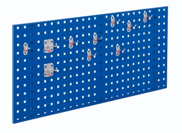 Lochplattenwand Set 1000 x 450 mm | System Typ 5 RAL 5010 enzianblau