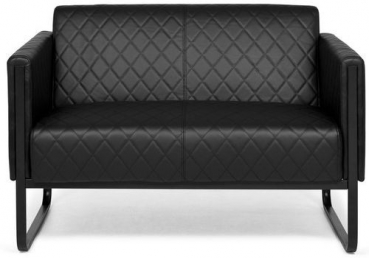 Lounge-Sofa STEP - 2 Sitzer schwarz
