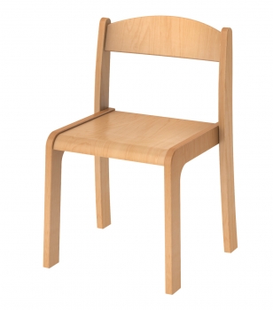 Massivholz Stühle - Besucherstühle Mabelle - Stapelbare Holzstühle