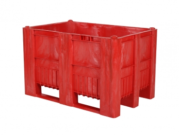 Palettenbox aus Kunststoff rot